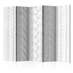 Rumsavdelare Skärmvägg Arkiio White Knit II 225x172 cm