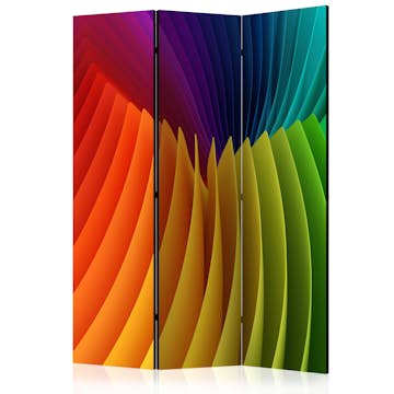 Rumsavdelare Skärmvägg Arkiio Rainbow Wave 135x172 cm