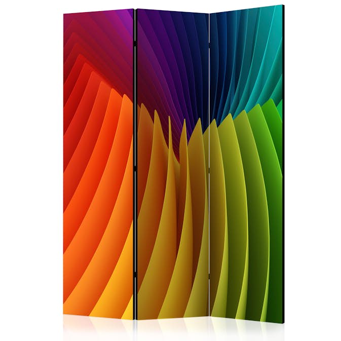 Rumsavdelare Skärmvägg Arkiio Rainbow Wave 135x172 cm