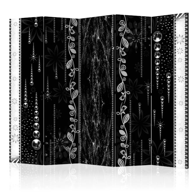 Rumsavdelare Skärmvägg Arkiio Black Elegance II 225x172 cm