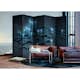 Rumsavdelare Skärmvägg Arkiio Black City II 225x172 cm