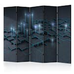 Rumsavdelare Skärmvägg Arkiio Black City II 225x172 cm