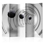 Rumsavdelare Skärmvägg Arkiio Futuristic Tunnel II Svart/Grå/Vit 225x172 cm