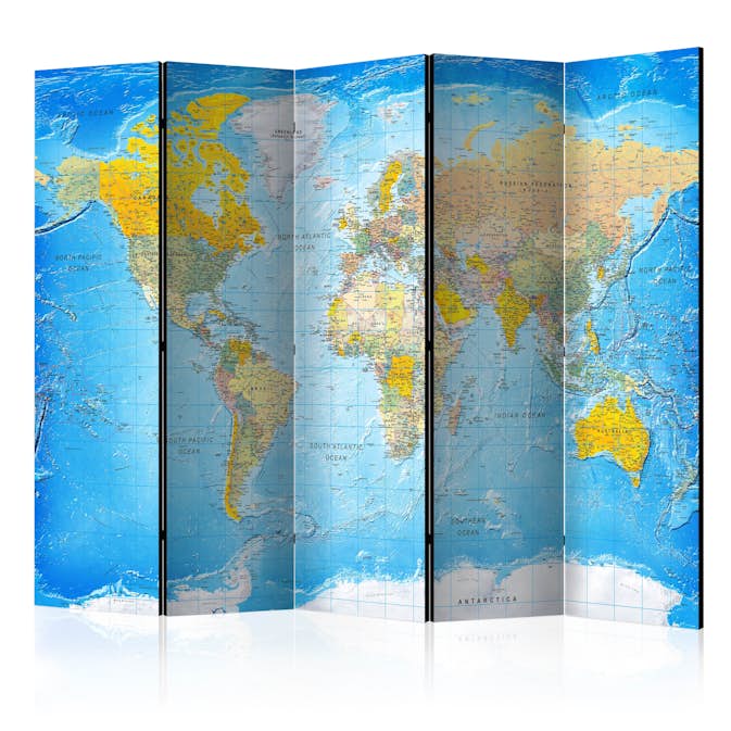 Rumsavdelare Skärmvägg Arkiio World Classic Map 225x172 cm