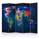 Rumsavdelare Skärmvägg Arkiio Colorful Map 225x172 cm