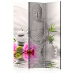 Rumsavdelare Skärmvägg Arkiio Buddha And Orchids 135x172 cm
