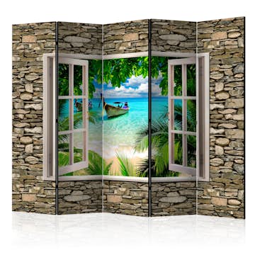 Rumsavdelare Skärmvägg Arkiio Tropical Beach II 225x172 cm