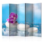 Rumsavdelare Skärmvägg Arkiio Pink Orchid and White Zen Stones II 225x172 cm