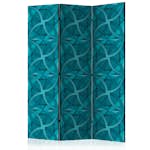 Rumsavdelare Skärmvägg Arkiio Geometric Turquoise 135x172 cm