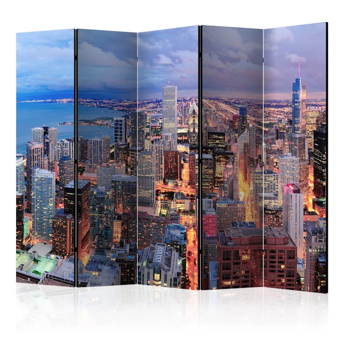 Rumsavdelare Skärmvägg Arkiio Illuminated Chicago II 225x172 cm