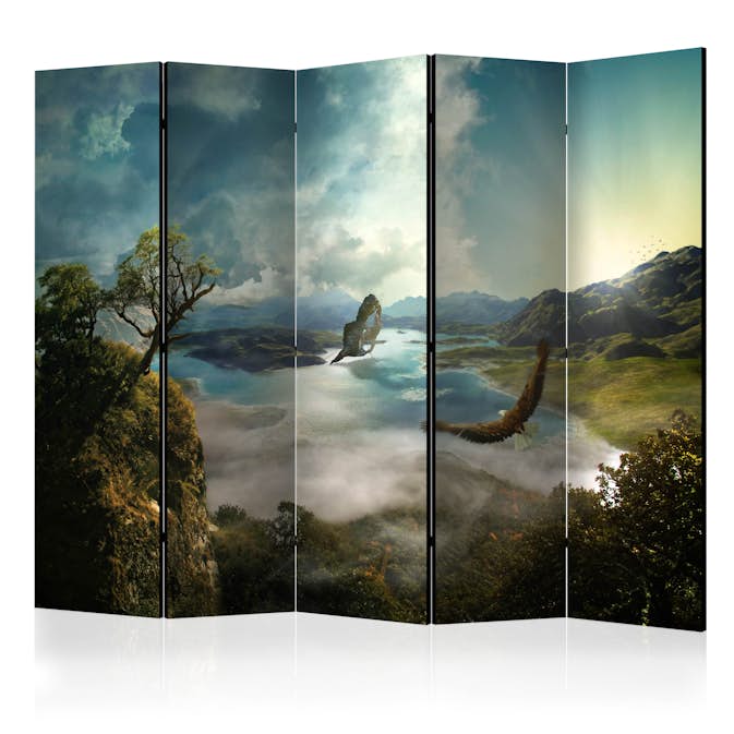 Rumsavdelare Skärmvägg Arkiio Flight over the Lake II 225x172 cm