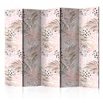 Rumsavdelare Skärmvägg Arkiio Pink Palm Leaves II 225x172 cm