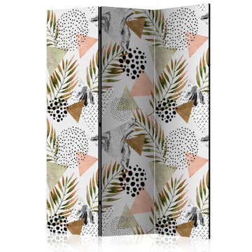 Rumsavdelare Skärmvägg Arkiio Tropical Geometry 135x172 cm