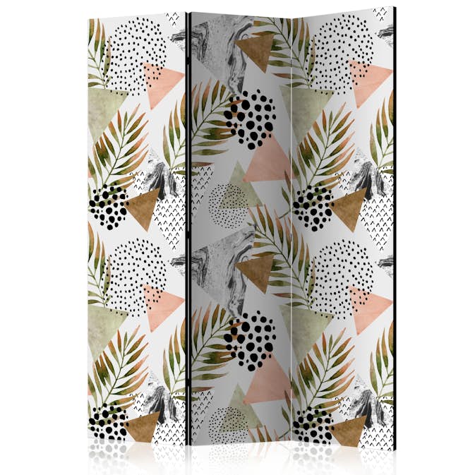 Rumsavdelare Skärmvägg Arkiio Tropical Geometry 135x172 cm