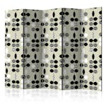 Rumsavdelare Skärmvägg Arkiio Black and White Dots II 225x172 cm