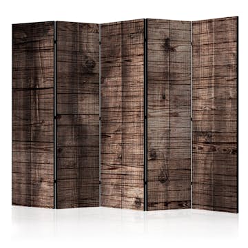 Rumsavdelare Skärmvägg Arkiio Dark Brown Boards II 225x172 cm