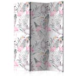 Rumsavdelare Skärmvägg Arkiio Flamingos And Twigs 135x172 cm