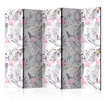Rumsavdelare Skärmvägg Arkiio Flamingos and Twigs II 225x172 cm