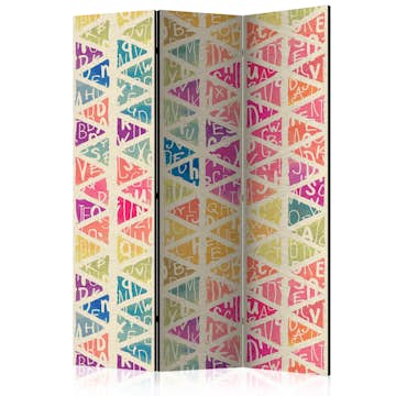Rumsavdelare Skärmvägg Arkiio Letters Nad Triangles 135x172 cm