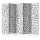 Rumsavdelare Skärmvägg Arkiio Black and White Maze II 225x172 cm