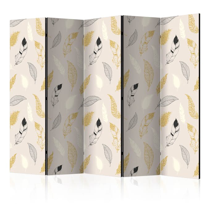 Rumsavdelare Skärmvägg Arkiio Golden Feathers II 225x172 cm