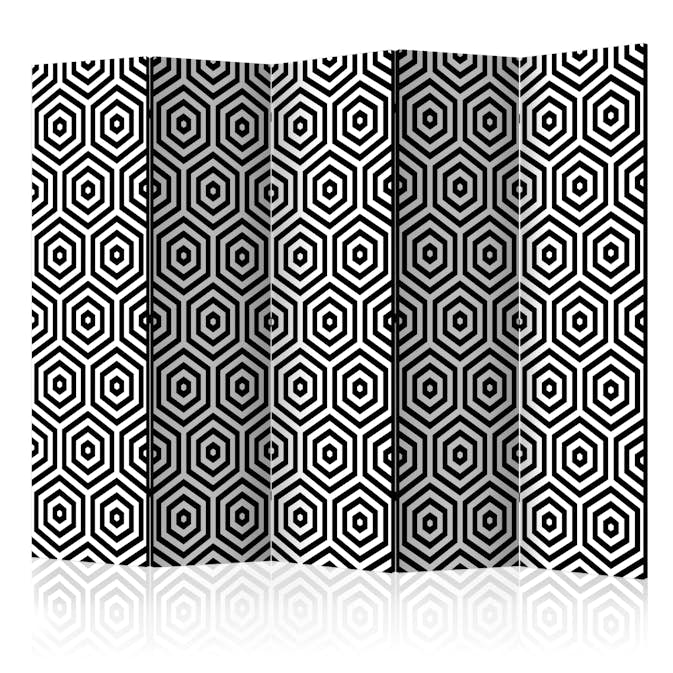 Rumsavdelare Skärmvägg Arkiio Black and White Hypnosis II 225x172 cm