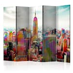 Rumsavdelare Skärmvägg Arkiio Colors of New York City II 225x172 cm