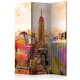 Rumsavdelare Skärmvägg Arkiio Colors Of New York City III 135x172 cm
