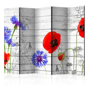Rumsavdelare Skärmvägg Arkiio Wildflowers II 225x172 cm