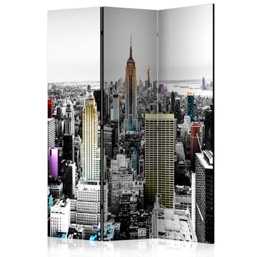 Rumsavdelare Skärmvägg Arkiio Iridescent Skyscrapers 135x172 cm