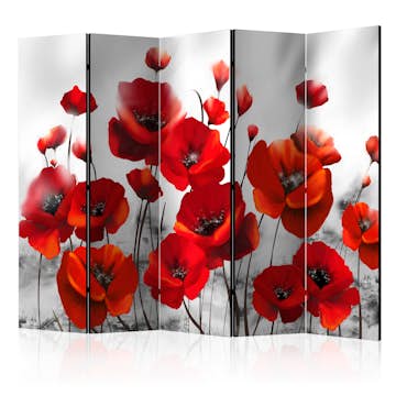 Rumsavdelare Skärmvägg Arkiio Poppies in the Moonlight II 225x172 cm