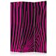 Rumsavdelare Skärmvägg Arkiio Zebra Pattern Violet 135x172 cm