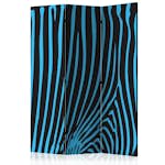 Rumsavdelare Skärmvägg Arkiio Zebra Pattern Turquoise 135x172 cm