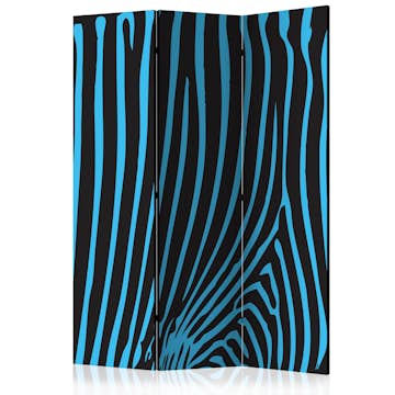 Rumsavdelare Skärmvägg Arkiio Zebra Pattern Turquoise 135x172 cm