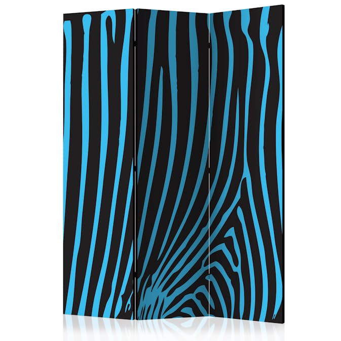 Rumsavdelare Skärmvägg Arkiio Zebra Pattern Turquoise 135x172 cm