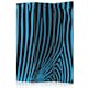 Rumsavdelare Skärmvägg Arkiio Zebra Pattern Turquoise 135x172 cm