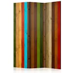 Rumsavdelare Skärmvägg Arkiio Wooden Rainbow 135x172 cm