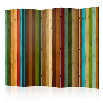 Rumsavdelare Skärmvägg Arkiio Wooden Rainbow II 225x172 cm