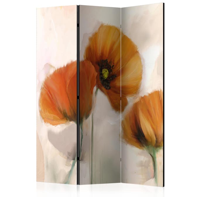 Rumsavdelare Skärmvägg Arkiio Poppies Vintage 135x172 cm