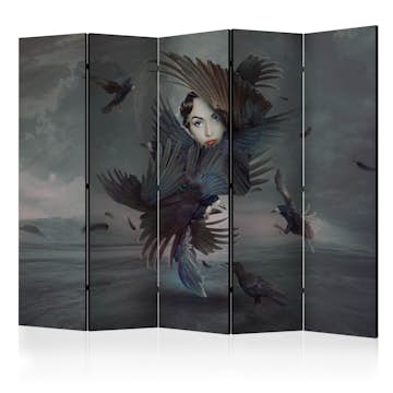 Rumsavdelare Skärmvägg Arkiio Covered in Feathers II 225x172 cm