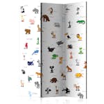 Rumsavdelare Skärmvägg Arkiio Animals For Children 135x172 cm