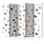 Rumsavdelare Skärmvägg Arkiio Animals for Children II 225x172 cm