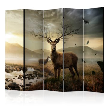 Rumsavdelare Skärmvägg Arkiio Deers by Mountain Stream II 225x172 cm