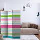 Rumsavdelare Skärmvägg Arkiio Bright Stripes 135x172 cm