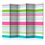 Rumsavdelare Skärmvägg Arkiio Bright Stripes II 225x172 cm