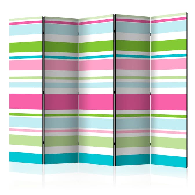 Rumsavdelare Skärmvägg Arkiio Bright Stripes II 225x172 cm