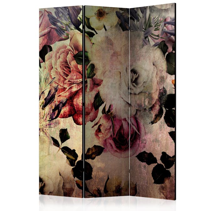 Rumsavdelare Skärmvägg Arkiio Nostalgia Flowers 135x172 cm