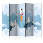 Rumsavdelare Skärmvägg Arkiio Rocket in the Clouds II 225x172 cm