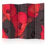 Rumsavdelare Skärmvägg Arkiio Pleated Poppies II 225x172 cm