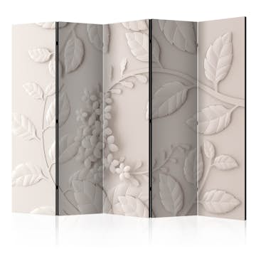 Rumsavdelare Skärmvägg Arkiio Paper Flowers Cream II 225x172 cm